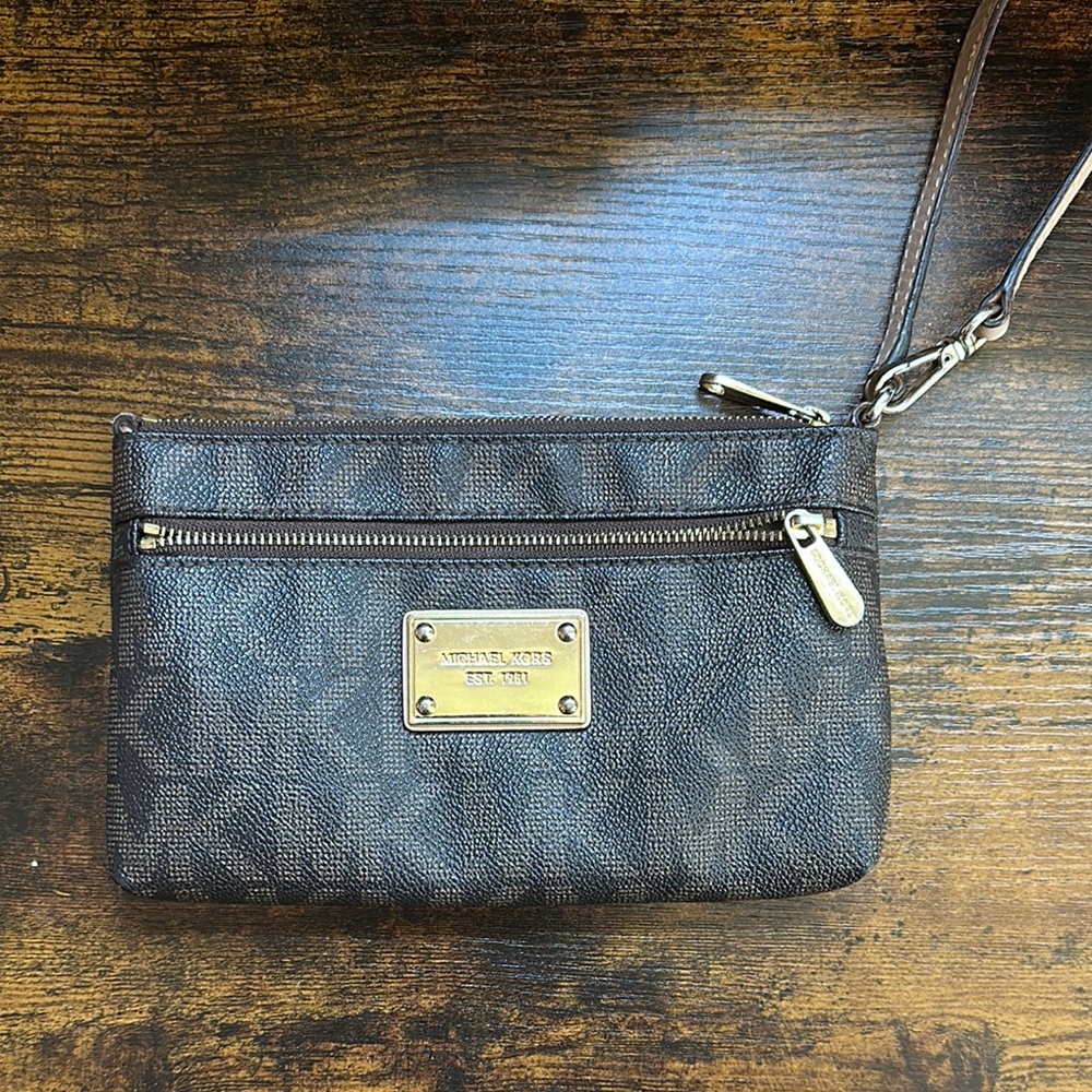 Michael Kors Dark Brown Clutch